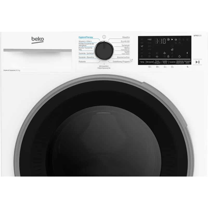 Pesukone-kuivausrumpu BEKO B5DFT584427WPB