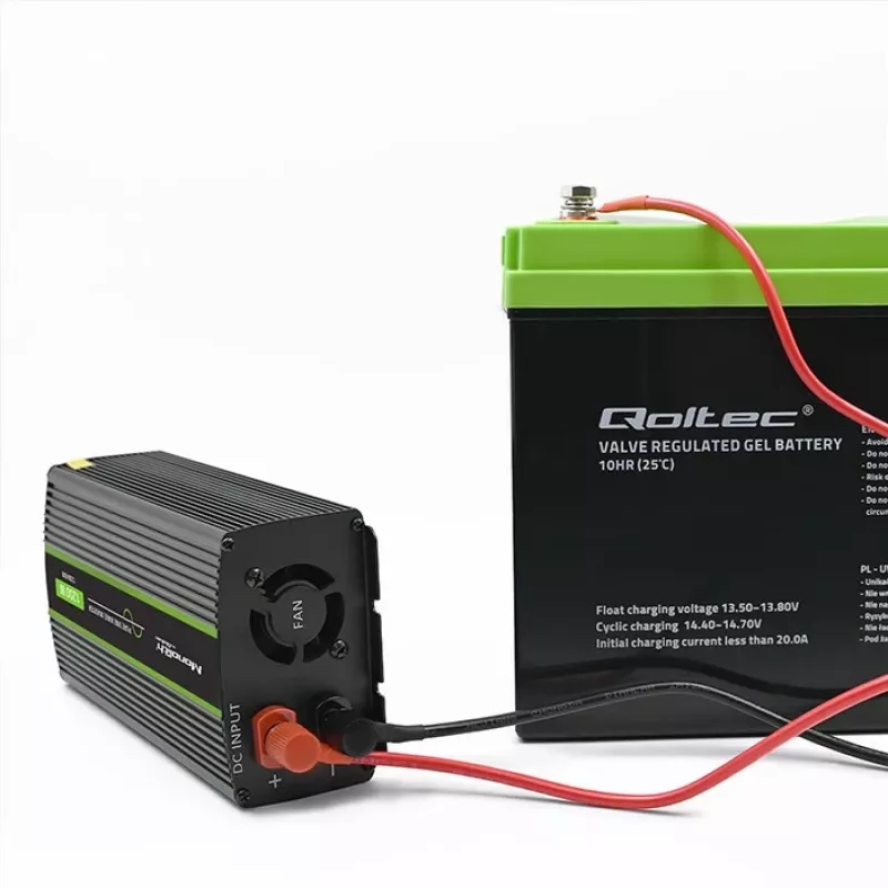 Auto-invertteri Qoltec Monolith 1200 W musta 12 V