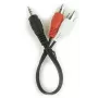 Audiokaapeli 3,5 mm - 2 x RCA, 0,2 m/CCA-458/0,2 Gembird