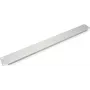 VALUE sokealevy - vaaleanharmaa RAL 7035 - 1U - 48,3 cm (19 tuumaa)
