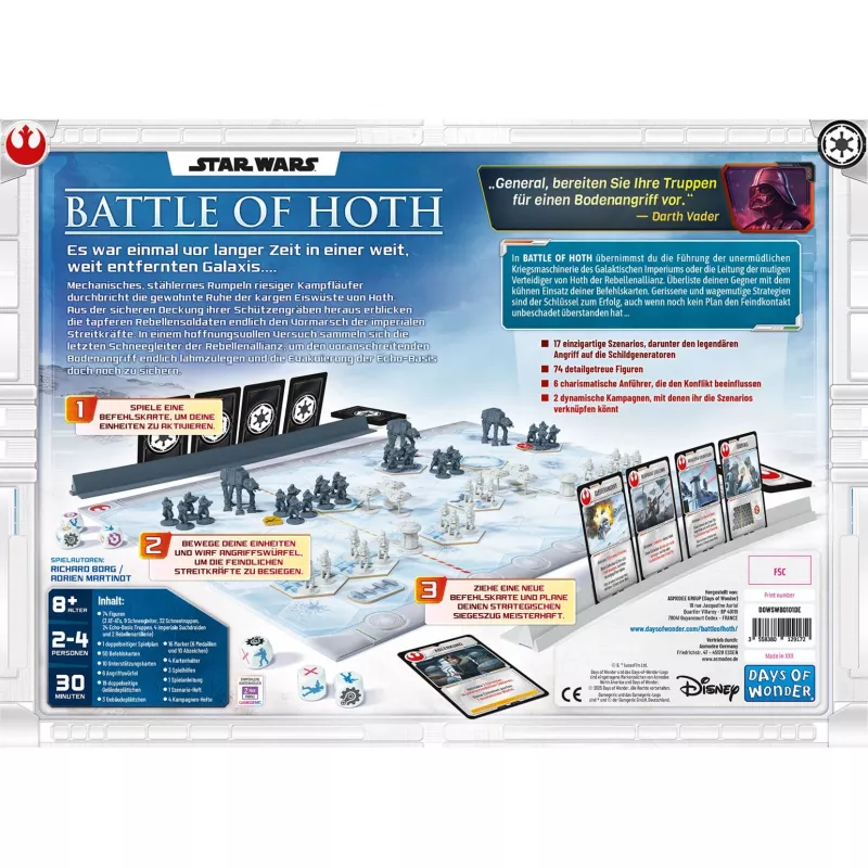 Star Wars: Schlacht um Hoth, lautapeli
