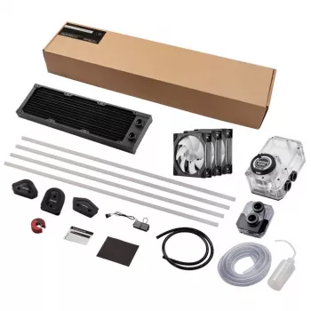 Nestjäähdytyssarja Phanteks EZ-Fit 360 D30-Kit 12 cm musta läpinäkyvä
