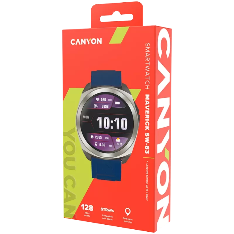 Canyon SW-83 - Maverick - älykello - GPS - BT - väri. LCD-näyttö 1,32