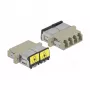 Kuitukytkin DeLOCK 86904 LC Quad naaras LC Quad naaras Multimode beige