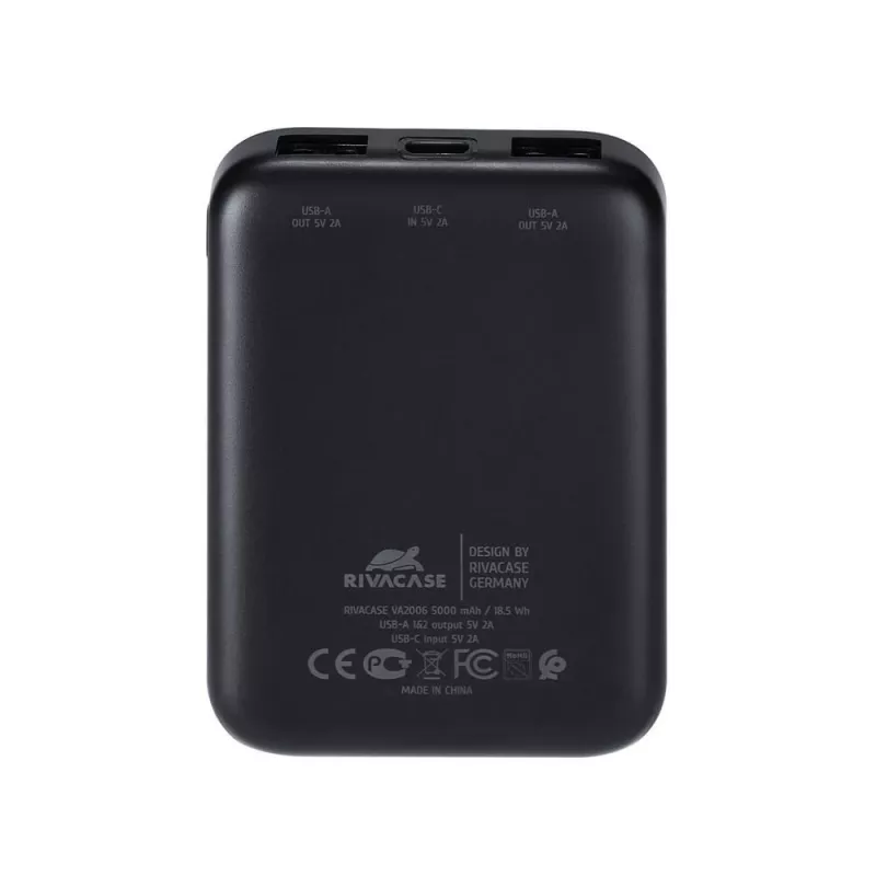Powerbank USB 5000MAH/VA2006 musta Rivacase