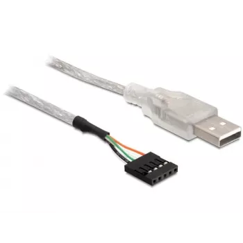 USB 2.0-A -pistoke pin-header-kaapeliin DeLOCK 83078 hopea