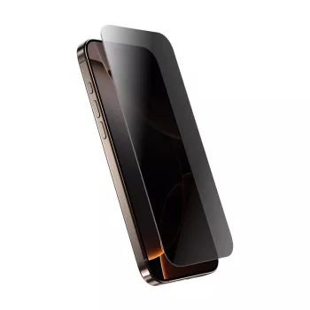 Karkaistu tietosuojalasi Crong iPhone 16 Pro Max – heijastamaton, naarmuuntumaton