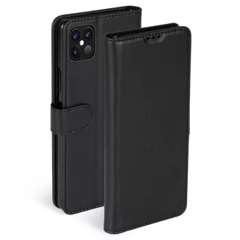 Krusell puhelinlompakko Apple iPhone 12 Pro Maxille – musta, foliolaukku korttipaikalla