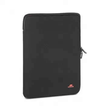 RIVACASE Antishock 5221 MacBook 13 -sleeve, pystysuora, musta, kaksivetoketjuinen