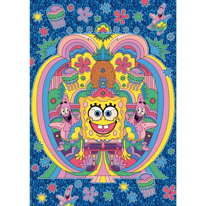 Kunnianosoitus SpongeBobille, palapeli 1000 palaa