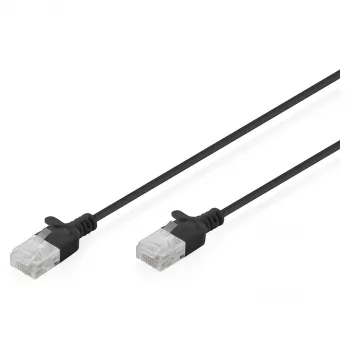 Verkkopatchkaapeli DIGITUS CAT6 U-UTP ohut 3 m, sininen