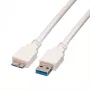 USB 3.0 -kaapeli A - Micro B M/M 0,8 m 11.99.8873 VALUE