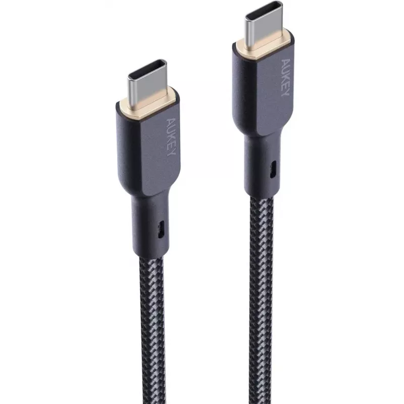 AUKEY CB-KCC101 nailonkaapeli USB-C - USB-C 1m