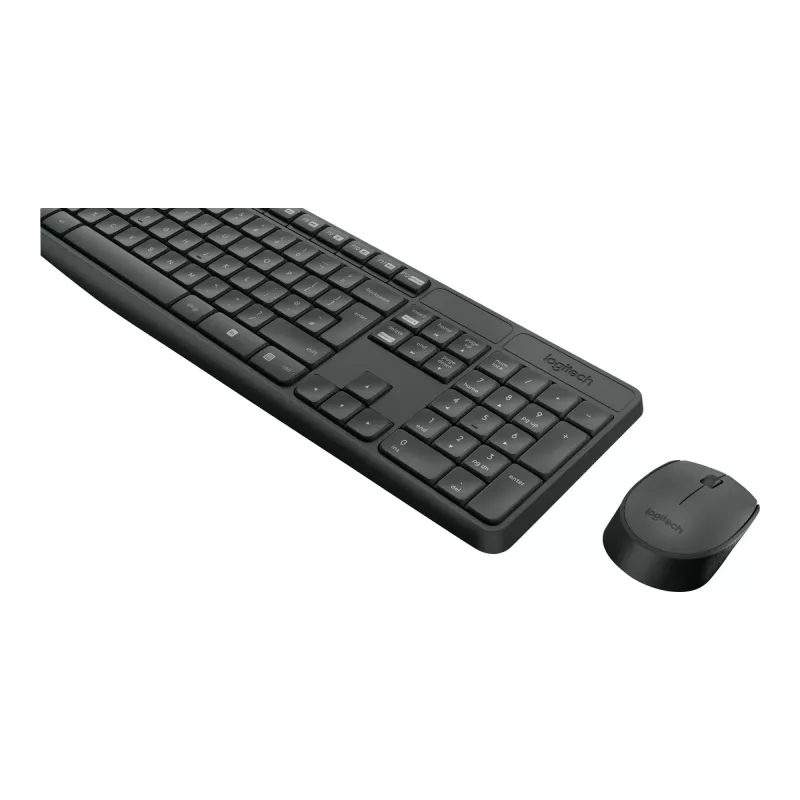 Logitech MK235 - näppäimistö-hiiri-sarja - langaton - 2,4 GHz - portugali