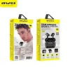 AWEI Bluetooth 5.0 T29 TWS -kuulokkeet + latausteline musta/musta