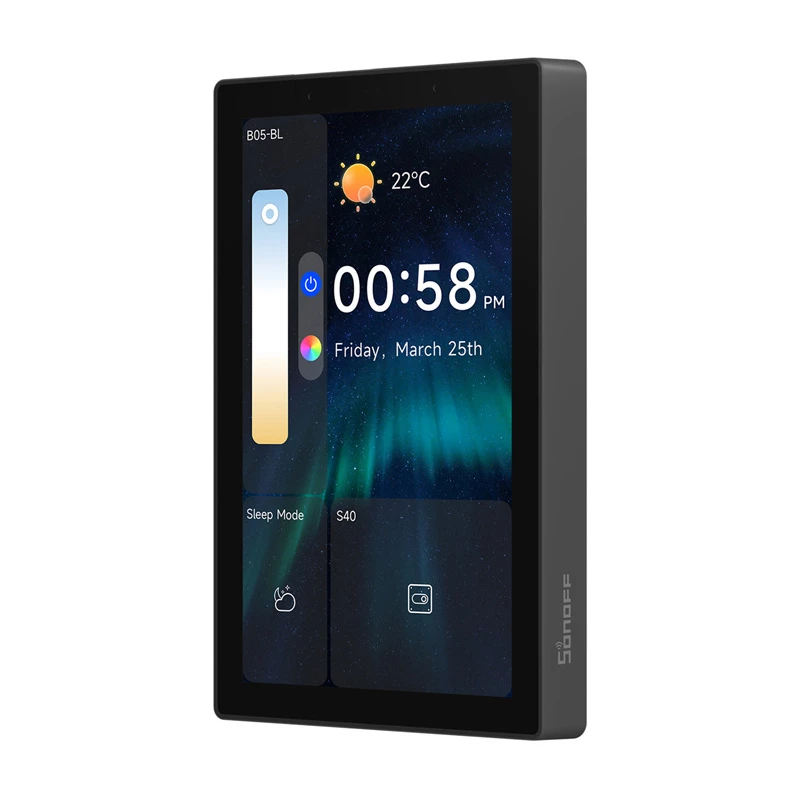 SONOFF NSPanel Pro 120 älyohjauspaneeli Matter WiFi/Bluetooth/ZigBee (musta)