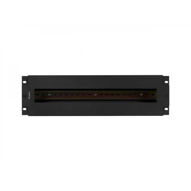 Lanberg AK-VDP103-B 19 tuuman 3U jännitteenjakopaneeli DIN-kiskolla TS-35, musta