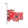 DeLOCK 90738 PCIe Firewire -sovitin sisäinen IEEE 1394 punainen