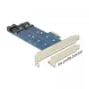 DeLOCK 89374 PCI Express x1 -kortti 2x sisäiselle M.2 NGFF:lle
