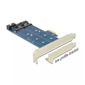 DeLOCK 89374 PCI Express x1 -kortti 2x sisäiselle M.2 NGFF:lle