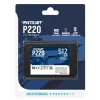 Patriot Memory P220 512 Gt SSD-asema, 2,5″, SATA III (P220S512G25)