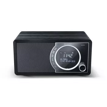 Sharp DR-450 digitaaliradio – musta, henkilökohtainen, digitaalinen, DAB, DAB+, FM, 87,5 – 108 MHz, 174,928 – 239,2 MHz, 3 W