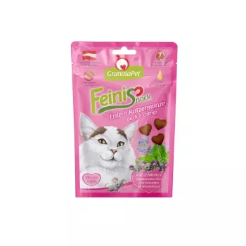 Kissanherkut Fox4Pets GRANATAPET FeiniSnack ankka & kissanminttu, lihaisa kiinteä pussi, 50 g, sokeriton, gluteeniton