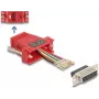 DeLOCK D-Sub 15-liitin naar RJ45-liitin asennussarja punainen VGA RJ-45