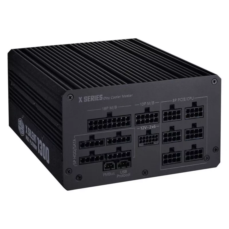 Virtalähde Cooler Master X Silent MAX Platinum 1300W – ATX-virtalähde, 1300 W teho, Platinum-hyötysuhde