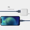 USB-A–Lightning-kaapeli Orsen S9L 1 m 2,1A — musta