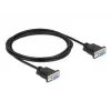 Sarjaporttikaapeli DeLOCK 86605 musta 2 m RS-232 Sub-D9