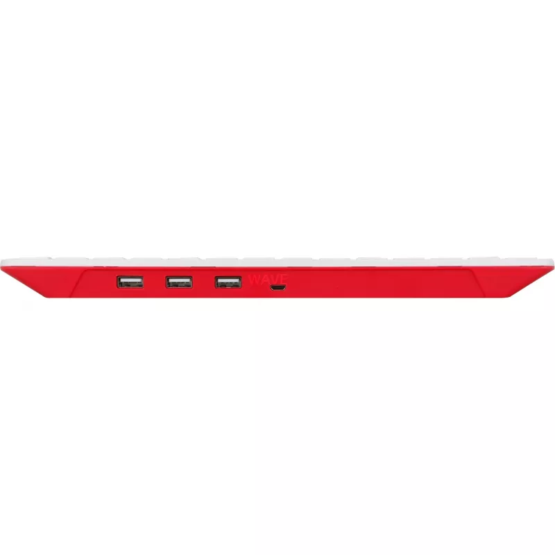 Johdollinen USB-näppäimistö Raspberry PI -näppäimistö DE RB-TASTA01W — USB-liitäntä, saksalainen asettelu
