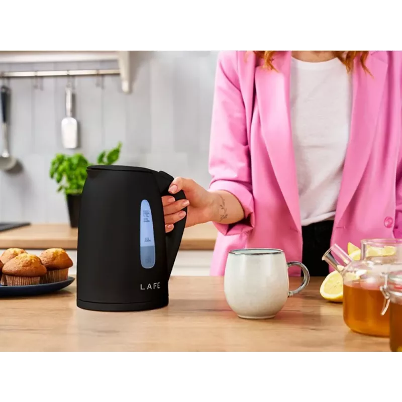 Sähköinen vedenkeitin LAFE 1,7 l 2200 W musta