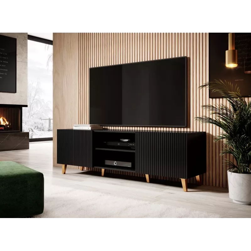 Cama RTV-kaappi PAFOS 150x42x52 musta matta