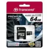 Flash-muisti Transcend 64 GB MicroSDXC UHS-I TS64GUSDU1