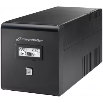 PowerWalker VI 1000 LCD 1 kVA 600 W 4 AC-lähtöä