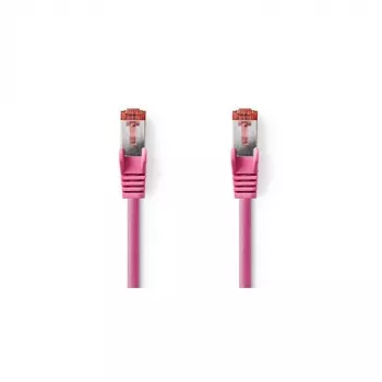 Nedis - verkkokaapeli - RJ-45 (M) - RJ-45 (M) - 15,0 m - SFTP - CAT 6 - valettu, pyöreä - pinkki (CCGP85221PK150)