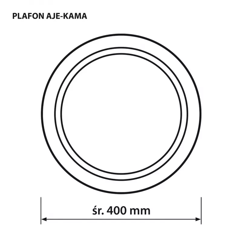 LED-kattovalaisin ActiveJet AJE-KAMA 24W pyöreä 4000K 2580 lm IP20 40 cm