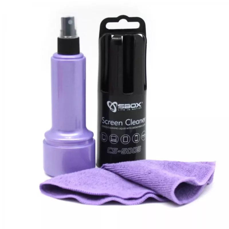 Sbox CS-5005U näytönpuhdistusaine 150ml violetti