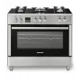 Vapaasti seisova kaasu-sähköliesi Ravanson KWGE-K90, 5 keittoaluetta, 90 cm, inox