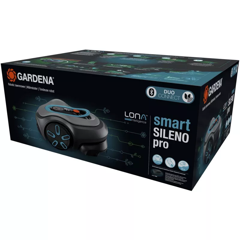 Gardena smart SILENO pro -robottiruohonleikkuri akku 600 m² 16 cm
