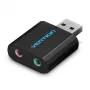 Vention USB-ulkoinen äänikortti musta metalli Type