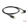 USB-kaapeli DeLOCK 85558 USB 2.0 1 m USB A USB B musta
