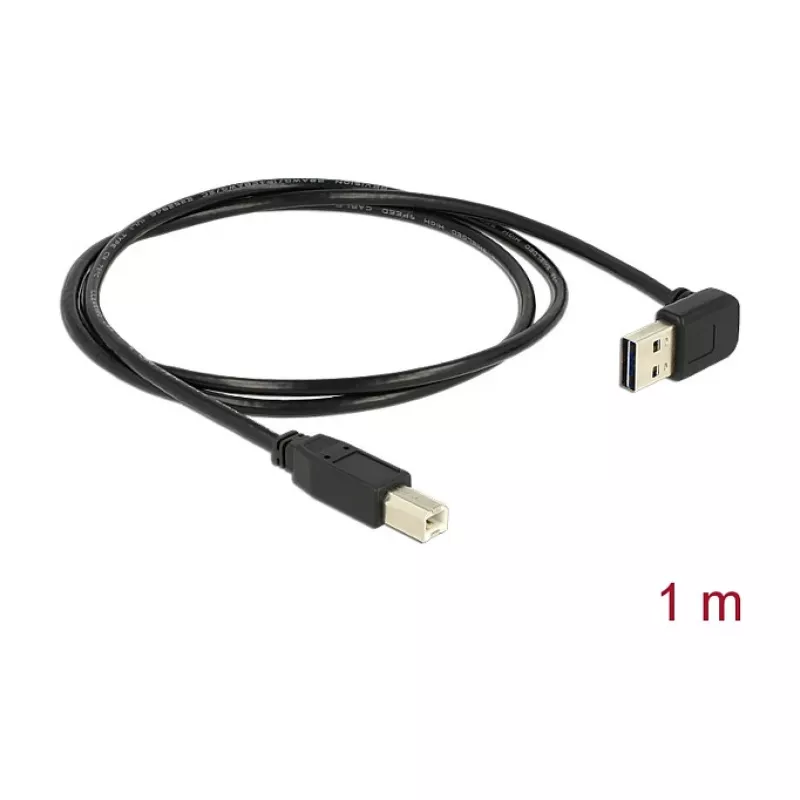 USB-kaapeli DeLOCK 85558 USB 2.0 1 m USB A USB B musta