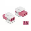 Keystone-moduuli LC Duplex -liitin LC Duplex -liittimeen DeLOCK 86818