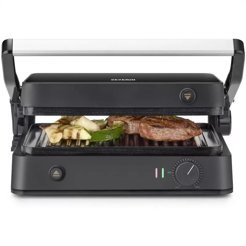 Kontaktigrilli Severin KG 2398 musta valkoinen 1800W 300x220mm