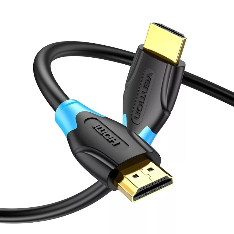 HDMI-kaapeli Vention AACBN 15 m, HDMI Type-A – Type-A, HDMI 2.0, 18 Gbit/s, ARC, kullatut koskettimet, musta