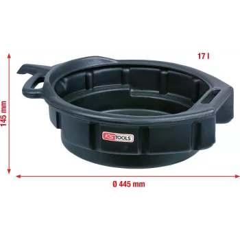 Öljynkeräysallas ks tools 150.9360, 17 L tilavuus, 445 mm halkaisija