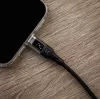 Fixed | Kaapeli USB-C/USB-C näytöllä, PD-tuki, 2 m, USB 2.0, 100W | FIXDD-CC2-BK