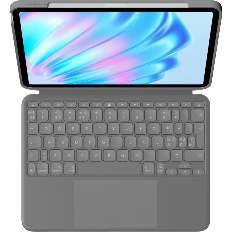Logitech Combo Touch näppäimistö QWERTY tanskalainen suomalainen norjalainen ruotsalainen Smart Connector harmaa